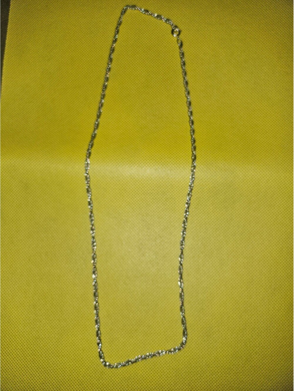 Vintage Silver Tone Chaim Necklace - unknown origin as-is as shown 2